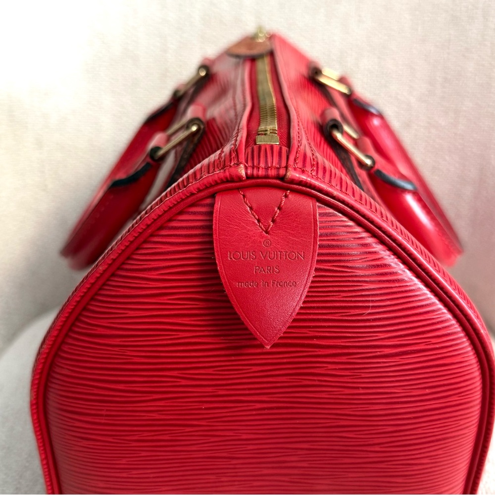 Louis Vuitton Red Satchel - Picture 10 of 17